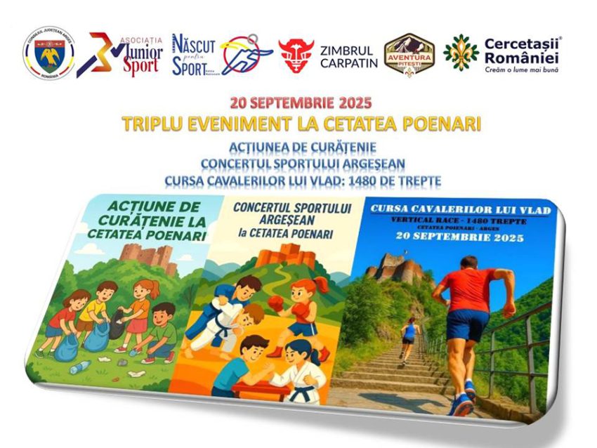 Triplu evenimnet la Cetatea Poienari Sursă foto: CJ ARges