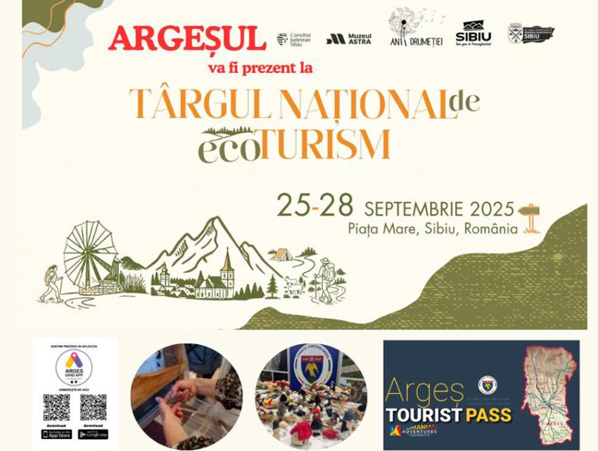 Descoperă Argeșul autentic: Meșteșuguri, gusturi și poveste la Târgul Național de Ecoturism de la Sibiu! 1 Sursă foto: FB CJ ARges