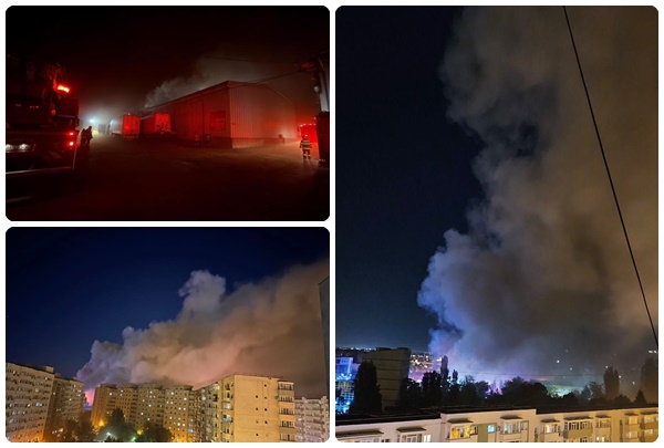 Incendiul de la depozitul din Capitală s-a manifestat pe aproximativ 7.000 mp 1 incendiu depozit capitala