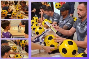 (Video) FC Argeș alături de suporteri la deschiderea hipermarketului „La Cocoș” 20 FC Argeș la magazin La Cocoș