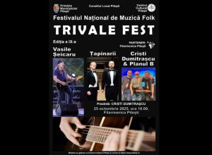 Folk de elită la TRIVALE FEST 2025: Vasile Șeicaru, Țapinarii și Planul B în recital 23 Sursă foto: FB Primăria Municipiului Pitești.