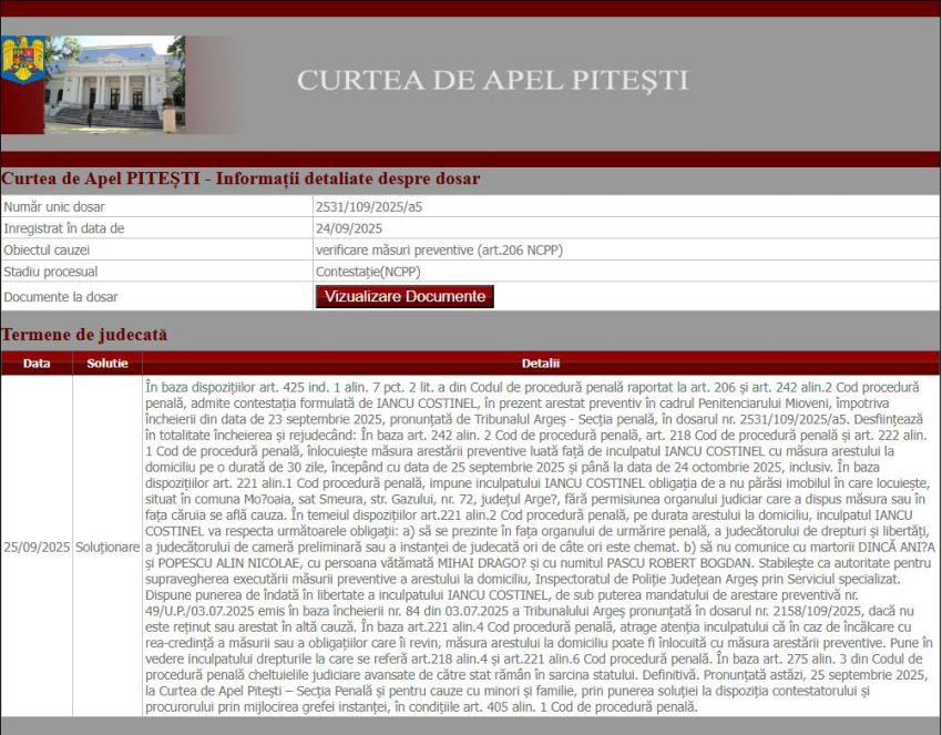 Arest la domiciliu pentru Costinel Iancu, ofițerul acuzat că l-a șantajat pe fostul director al companiei Fildas 1 - Arest la domiciliu pentru Costinel Iancu, ofițerul acuzat că l-a șantajat pe fostul director al companiei Fildas