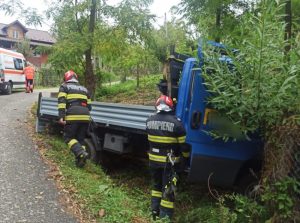 vehicul rasturnat Argeș