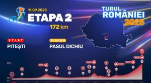 1 - „Turului României 2025” - Primii kilometri ai traseului îi poartă pe cicliști spre Topoloveni