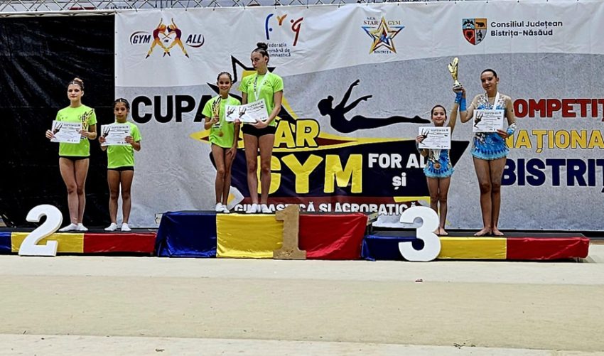 Gimnastele Centrului Cultural Pitești strălucesc la Bistrița! Noi medalii pentru Argeș 1 Sursă foto: FB Centrul Cultural Pitești.