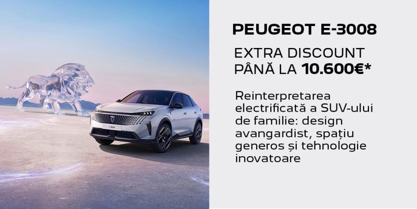 Vești electrizante de la Eurial Pitești! Modele preferate de Peugeot disponibile cu extra discounturi! 3 Peugeot la Eurial Pitești