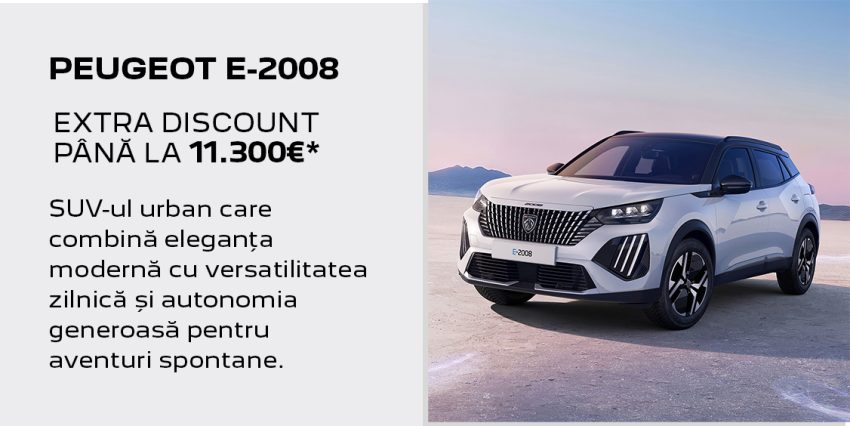 Vești electrizante de la Eurial Pitești! Modele preferate de Peugeot disponibile cu extra discounturi! 2 Peugeot la Eurial Pitești