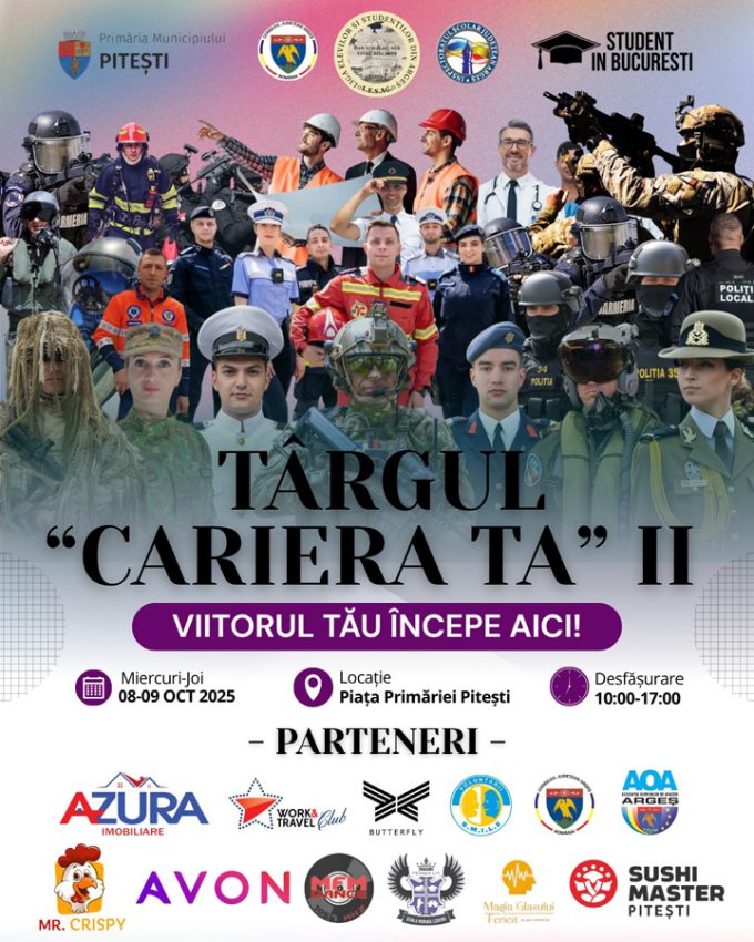 Sursă foto: FB Primăria Municipiului Pitești.