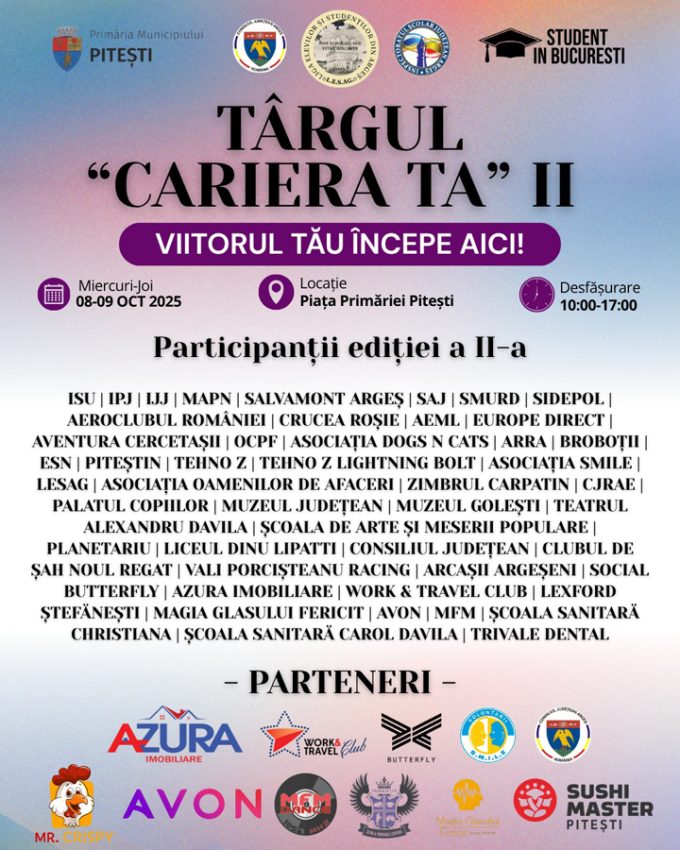 Sursă foto: FB Primăria Municipiului Pitești.