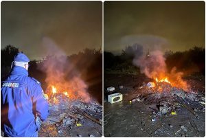 page 1 - Amendă usturătoare pentru o femeie care a ars deșeuri lângă o magistrală de gaz