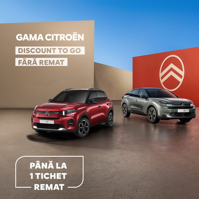 citroen c3 si c4 - Vino la Eurial Pitești și profită de oferta Citroën: „DISCOUNT TO GO FĂRĂ REMAT”, în limita stocului