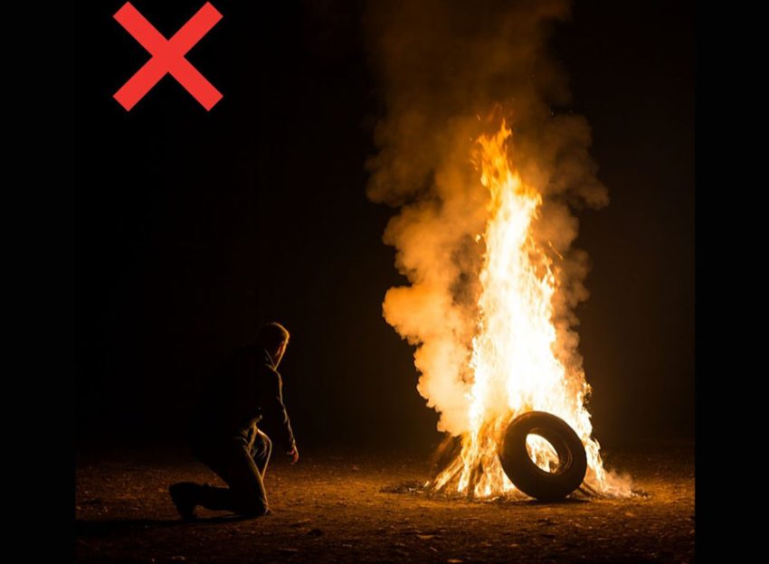 focul lui sumedru asa nu Sursă foto: FB Primăria Orașului Mioveni.