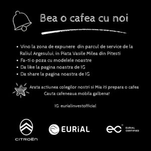 Este spectacol în Piața Milea! Super mașinile Eurial dau start Raliului! 5 bea o cafea cu eurial 1 - Este spectacol în Piața Milea! Super mașinile Eurial dau start Raliului!