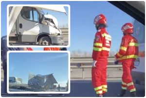 Accident pe Autostrada A1 București-Pitești! Trafic restricționat 1 page 1 - Accident pe Autostrada A1 București-Pitești! Trafic restricționat