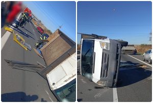 Încă un accident pe Autostrada A1 București-Pitești! Autoutilitară răsturnată 1 page 3 - Încă un accident pe Autostrada A1 București-Pitești! Autoutilitară răsturnată