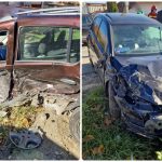 page 1 - Accident grav în Bascov! Două persoane au rămas blocate în autoturism