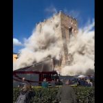 cats 1 - Doi români răniți în urma prăbușirii parțiale a unui turn medieval din Roma