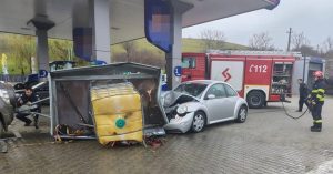 acc bnz - Accident în benzinărie