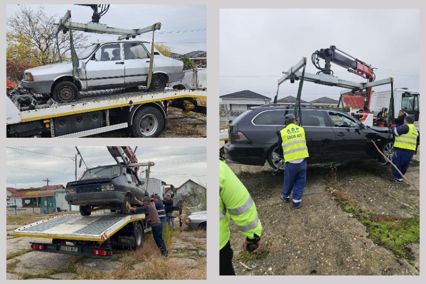 masini abandonate ridicate Pitești