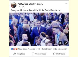 Gherzan - Cătălin Gherzan taxează subtil conferința PSD: sală plină, Facebook gol