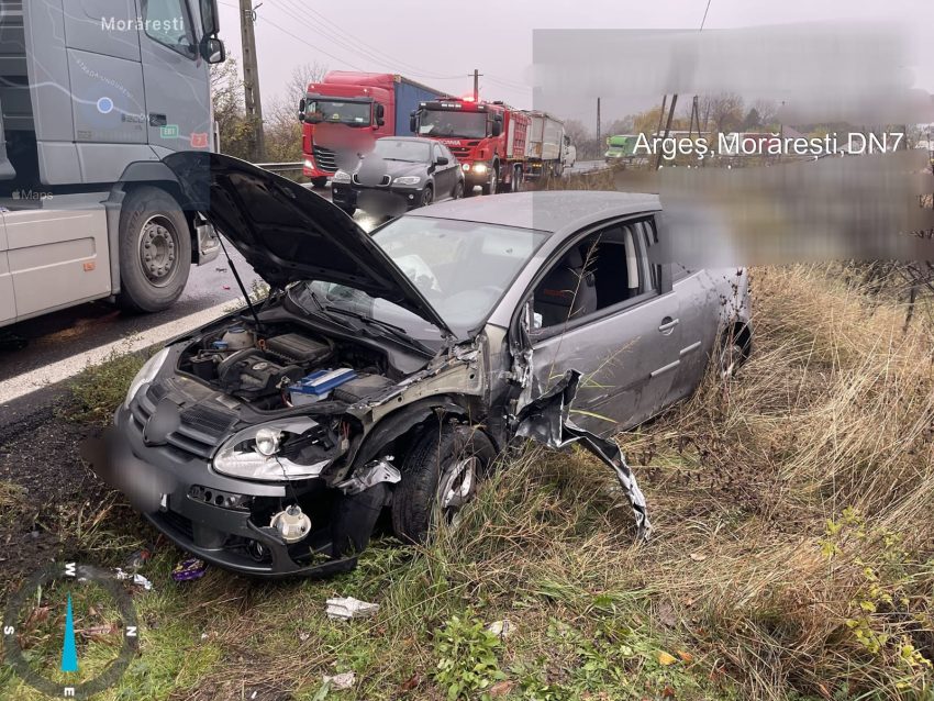 accident pe DN 7 la Dedulești