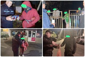 page 1 - Polițiștii locali și asistenții sociali, alături de persoanele fără adăpost din Pitești