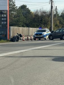 accident masina si motocicleta