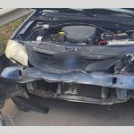 Accident rutier pe A1. Un autoturism a intrat în glisieră! 11 accident auto A1