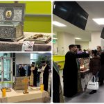 page - Racla cu moaștele Sfântului Nectarie, la Spitalul Orășenesc Mioveni