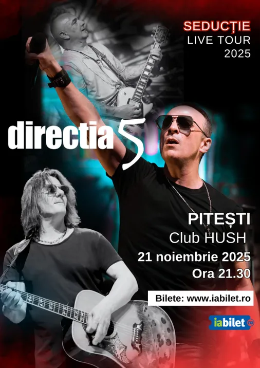 Direcția 5 vine din nou la Hush! Muzică live, atmosferă caldă și o seară de neuitat! 1 Directia 5 la Hush