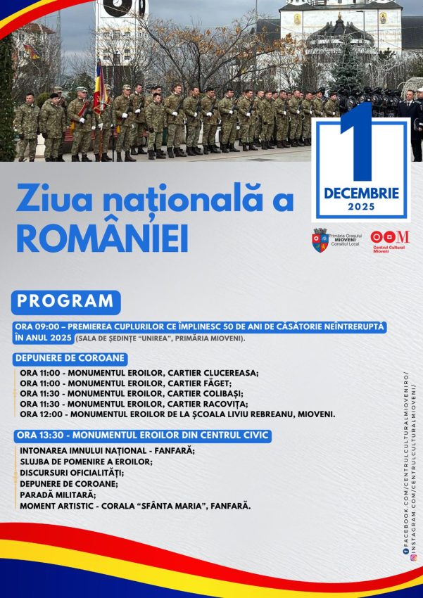 1763976235800blob - Tricolor în suflete și în comunitate: programul Zilei de 1 Decembrie la Mioveni