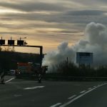 Un TIR a luat foc pe Autostrada A2! Trafic blocat 14 ab27d79f 2669 4140 9ae0 63ea6b20cab9 - Un TIR a luat foc pe Autostrada A2! Trafic blocat
