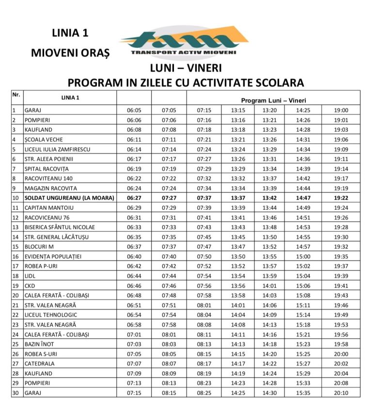 590172299 1155226750146448 1869014384783382745 n - Program nou pentru autobuzele electrice din Mioveni, din 1 decembrie