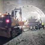 Progrese majore la Autostrada Sibiu–Pitești: prima galerie a tunelului Momaia, betonată complet 11 Sursă foto: screenshotFB Cristian Pistol