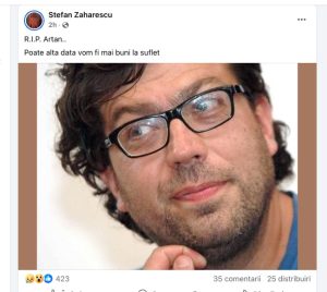 A murit Artan, legenda Timpuri Noi și Partizan. Rockul românesc pierde una dintre cele mai distinctive voci 4 stefan zaha artan Adrian Plesca - A murit Artan, legenda Timpuri Noi și Partizan. Rockul românesc pierde una dintre cele mai distinctive voci