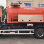 Modul cisterna intrat in dotarea ISU Buzau 2 - Cisternă de 30 de tone de apă potabilă pusă la dispoziție locuitorilor din Curtea de Argeș