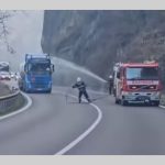 Untitled Project 13 - (Video) Circulație oprită pe DN 7! Scăpări de gaz de la o cisternă!