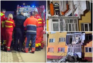 page - Încă o explozie puternică într-un bloc din România. Balcon distrus și o femeie rănită