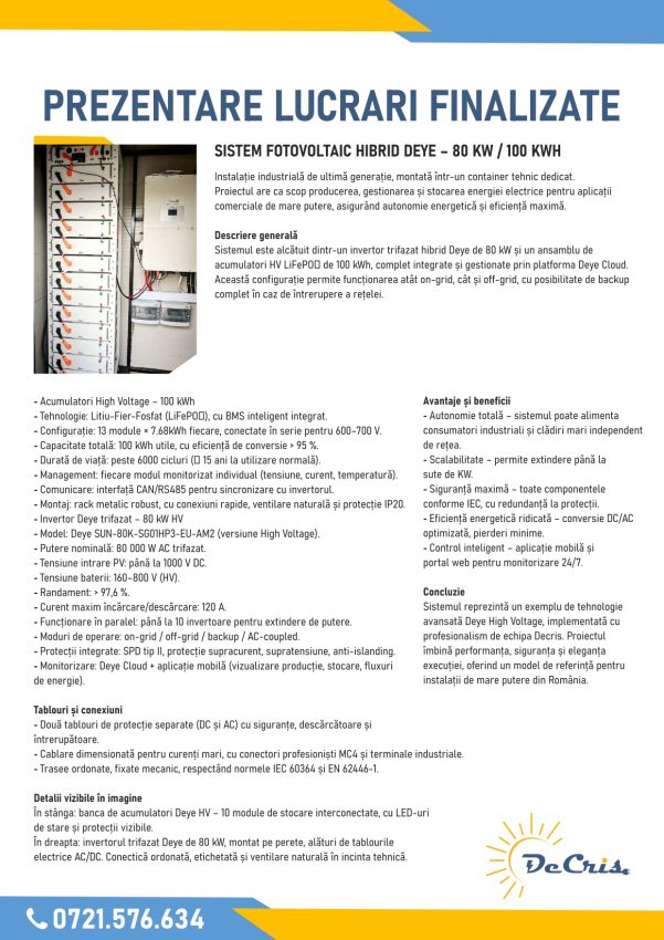 WEB page 0010 - Decris Electro Instal oferă servicii complete și profesionale, adaptate fiecărei nevoi