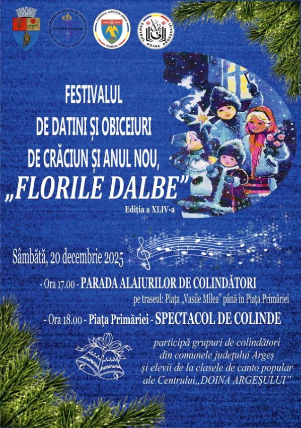 colimndatori 2 - Aduc tradițiile la viață în centrul Piteștiului. Parada alaiurilor de colindători, pe traseul Piața „Vasile Milea” – Piața Primăriei