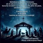 cristian gentae primar pitesti - (Video) Cristian Gentea: Crăciun fericit și un 2026 luminat de speranță și credință!
