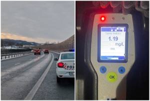 page 1 - Prinsă beată la volan pe A1! Femeie de 36 de ani, reținută de polițiști