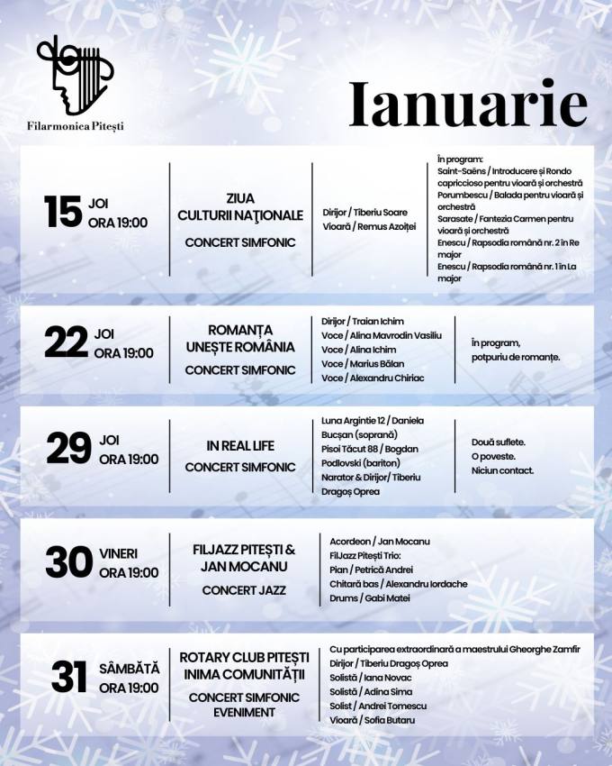 595284676 1610060107230590 2865802108747546860 n - Filarmonica Pitești începe 2026 în forță! Programul complet al lunii ianuarie