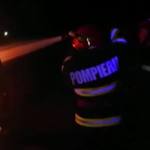incendiu auto noaptea random - Incendiu în Topoloveni! O mașină a luat foc
