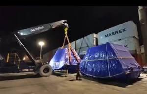 cats - "Uriașul" care va fora Tunelul Poiana de pe Autostrada Sibiu-Pitești a ajuns în Portul Constanța!