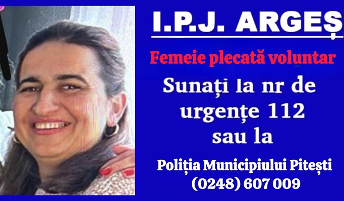 femeie dispărută Argeș Poiana Lacului femeie dispărută Argeș Poiana Lacului