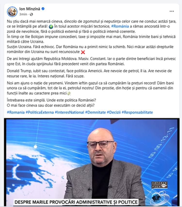 ion minzina 2 - România, între concedieri, taxe și decizii luate de alții: acuzații grave din PSD