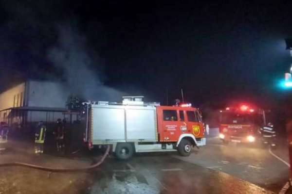 incendiu abator Harghita