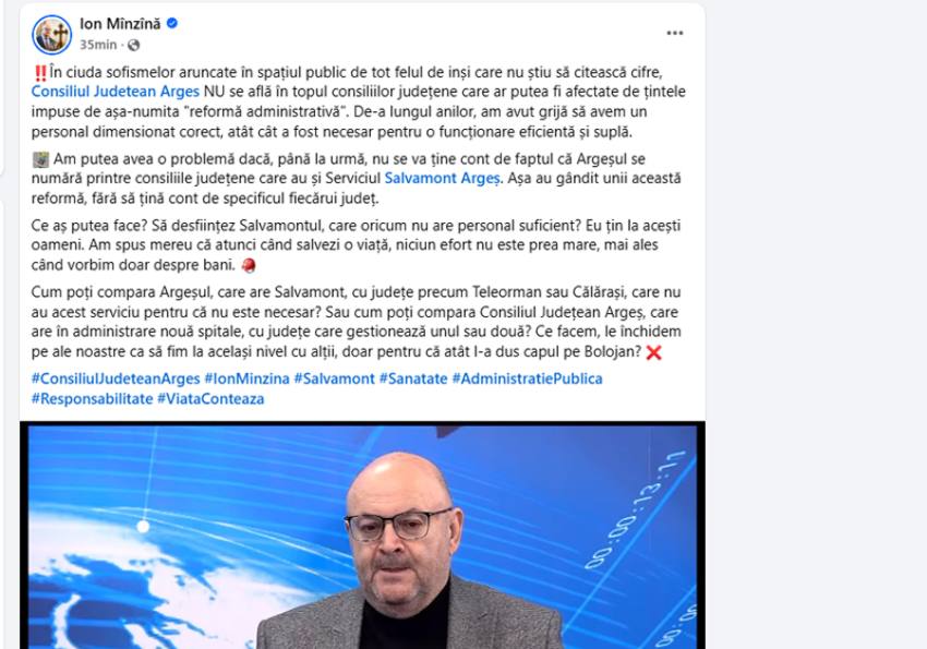 Sursă foto: screenshot video FB Ion Mînzînă.