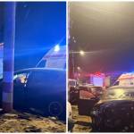 page - Impact violent la Curtea de Argeș: femeie rănită și mașini avariate